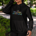 Load image into Gallery viewer, Hoodie Black La Positive Attitude Color
