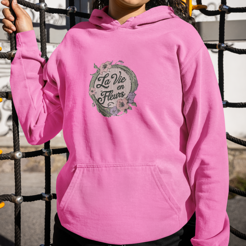 Hoodie Pink La Vie en Fleurs