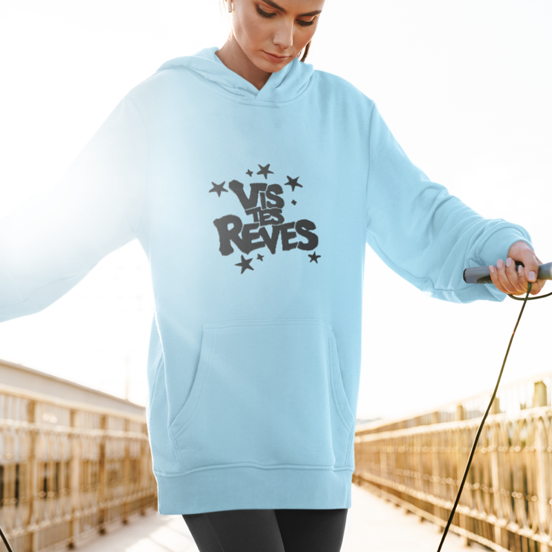 Hoodie Blue Vis Tes Rêves Stars
