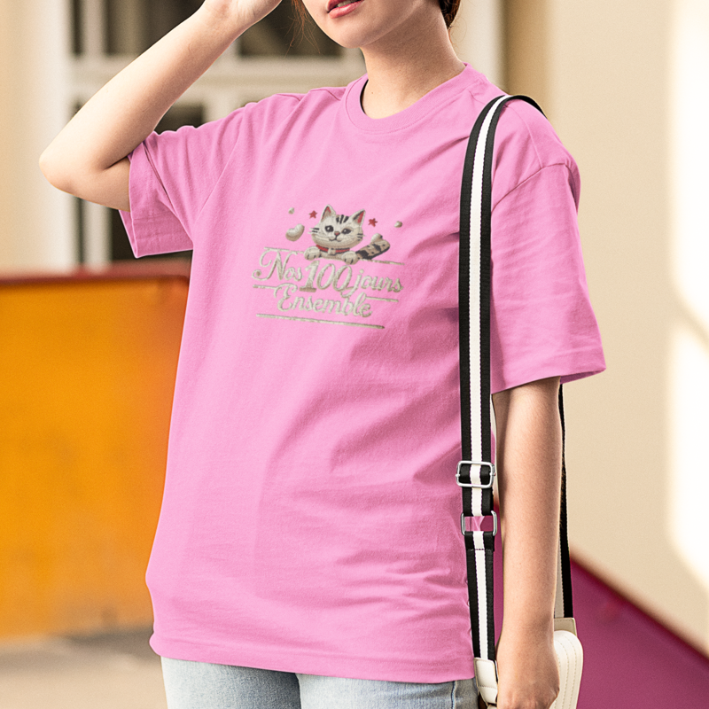 Tee Shirt Pink Nos 100 Jours Ensemble