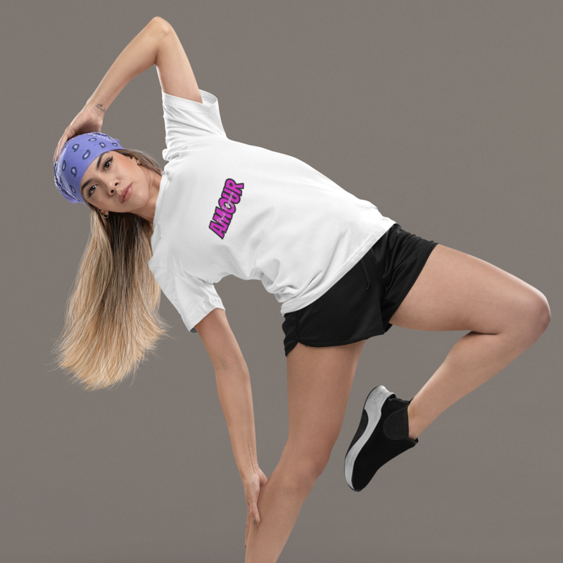 Tee Shirt White Amour Pour Toujours Pink