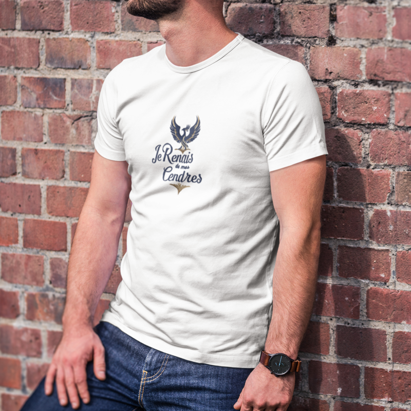 Tee Shirt White Je Renais de Mes Cendres Phoenix