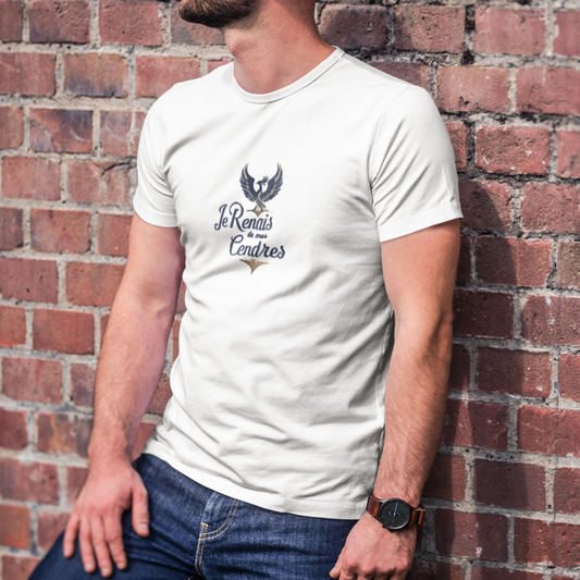 Tee Shirt White Je Renais de Mes Cendres Phoenix