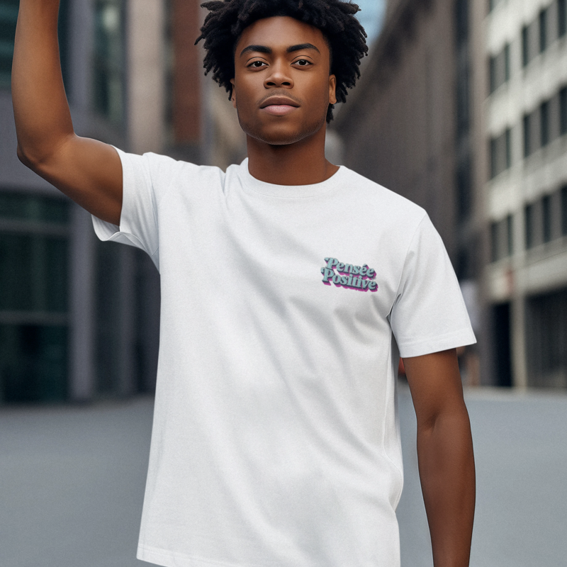 Tee Shirt White Pensée Positive
