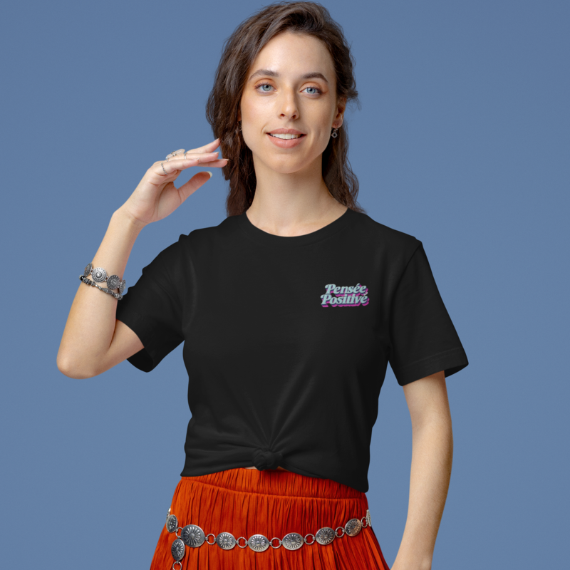 Tee Shirt Black Pensée Positive