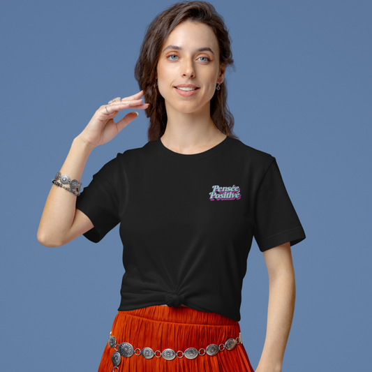 Tee Shirt Black Pensée Positive