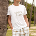 Load image into Gallery viewer, Tee Shirt White Seoul Je t'Aime Gold

