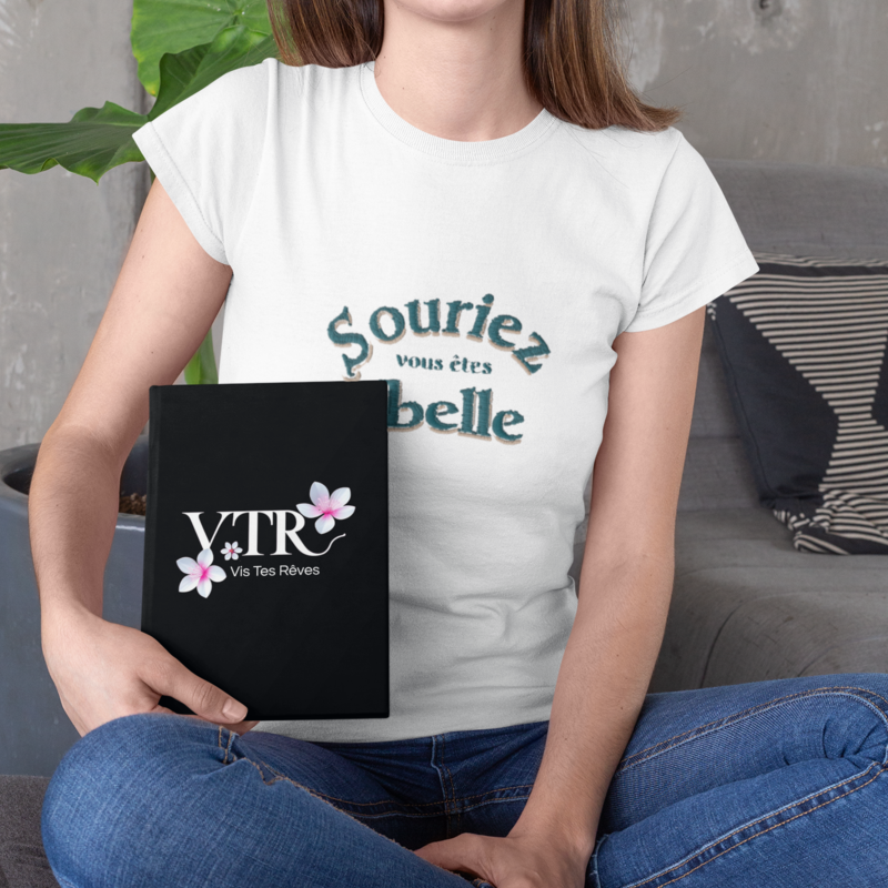 Tee Shirt White Souriez Vous Etes Belle