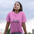 Load image into Gallery viewer, Tee Shirt Pink Tu es Une Perle Rare
