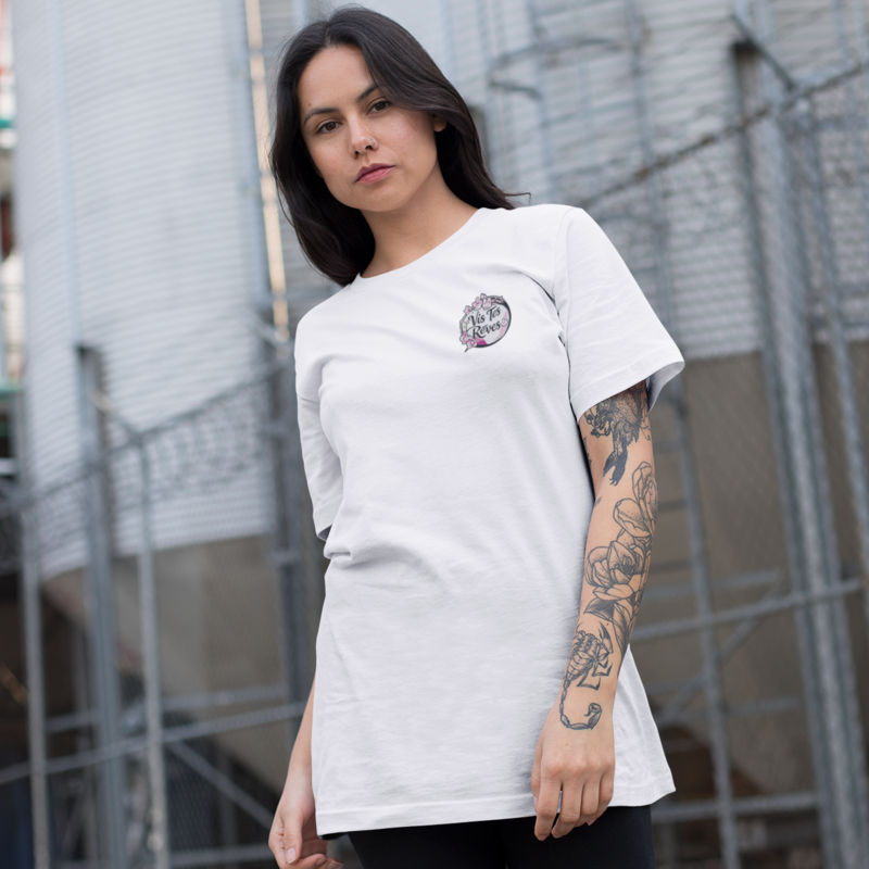 Tee Shirt White Circle Vis Tes Rêves
