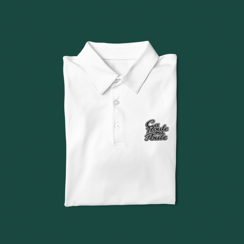 Polo Shirt White Ca Roule Ma Poule