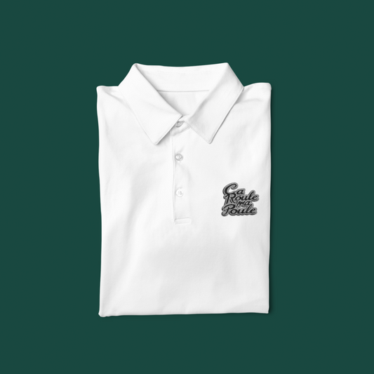 Polo Shirt White Ca Roule Ma Poule