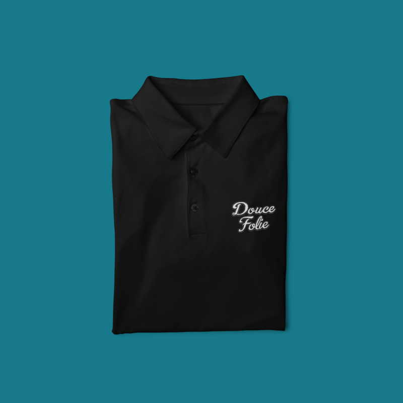 Polo Shirt Black Douce Folie
