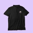 Load image into Gallery viewer, Polo Shirt Black J'ai Rêvé de Toi
