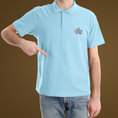 Load image into Gallery viewer, Polo Shirt Blue Je Rêve de Toi
