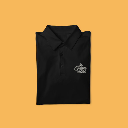 Polo Shirt Black Je Rêve de Toi