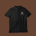 Load image into Gallery viewer, Polo Shirt Black Je Veux Un Câlin Dog
