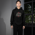 Load image into Gallery viewer, Hoodie Black Joyeux Chuseok Circle
