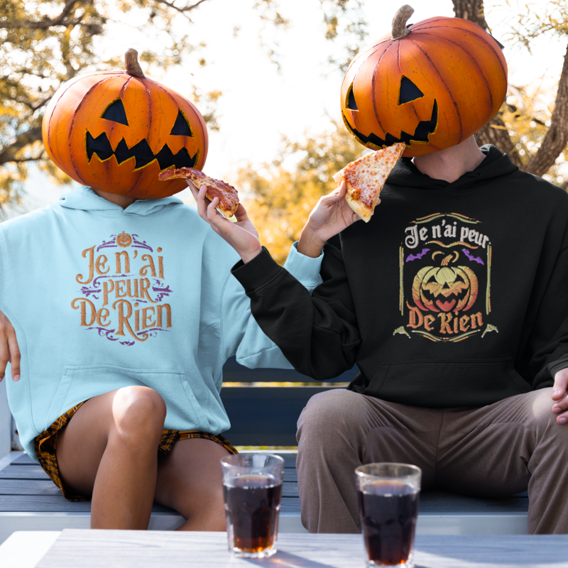 Hoodie Halloween Je n'ai Peur de Rien