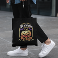 Load image into Gallery viewer, Canvas Tote Bag Black Je n'ai Peur de Rien
