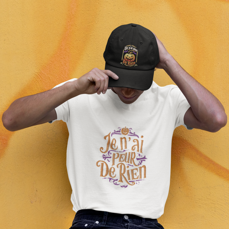 Cap Black Je n'ai Pas Peur Halloween