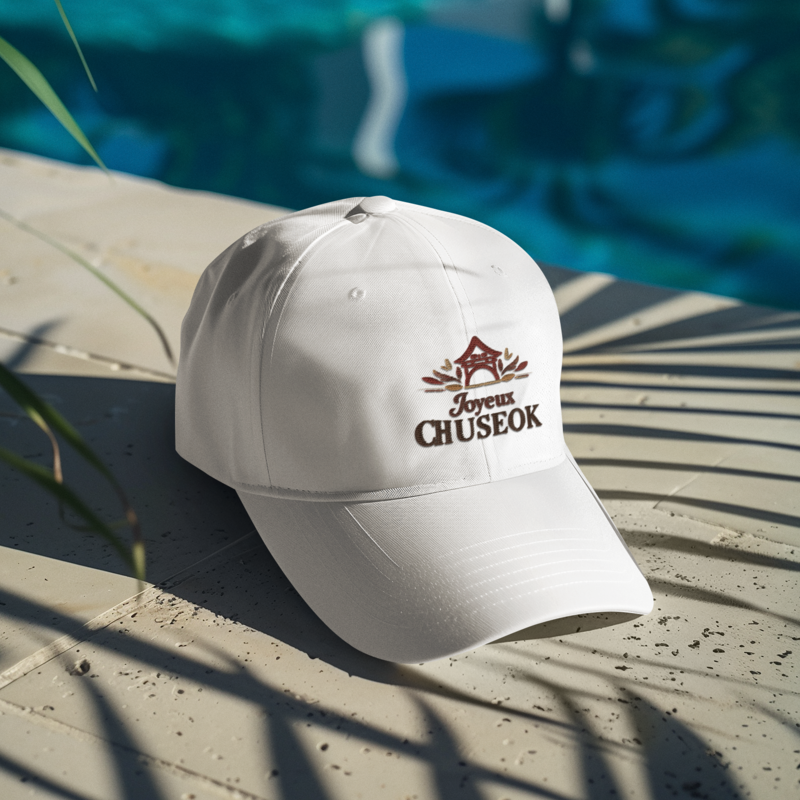 Cap White Joyeux Chuseok