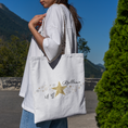 Load image into Gallery viewer, Canvas Tote Bag White Rallume Mon Etoile in French Korea
