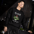 Load image into Gallery viewer, Sweater Black Embrasse Moi Sous le Gui French Korea
