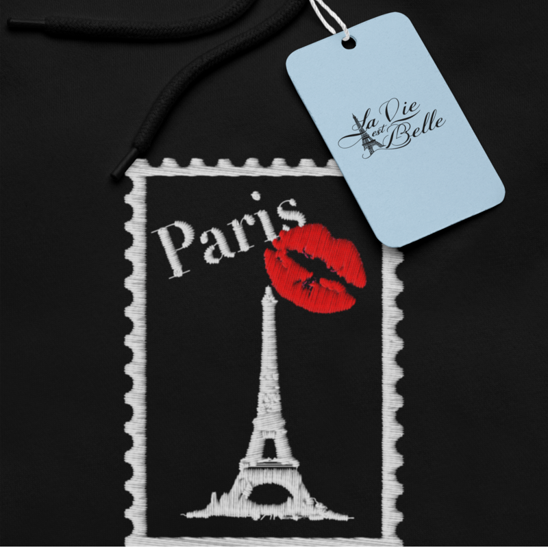 Hoodie Stamp Paris Embroidery