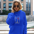 Load image into Gallery viewer, Hoodie Navy Stamp Paris
