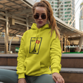 Load image into Gallery viewer, Hoodie Yellow Stamp Paris
