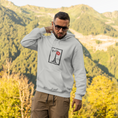 Load image into Gallery viewer, Hoodie Gray Stamp Paris
