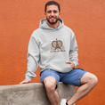 Load image into Gallery viewer, Hoodie Gray La Vie Est Belle With Heart
