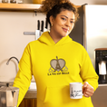 Load image into Gallery viewer, Hoodie Yellow La Vie Est Belle With Heart
