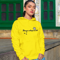Load image into Gallery viewer, Hoodie Yellow Donner sa Langue au Chat
