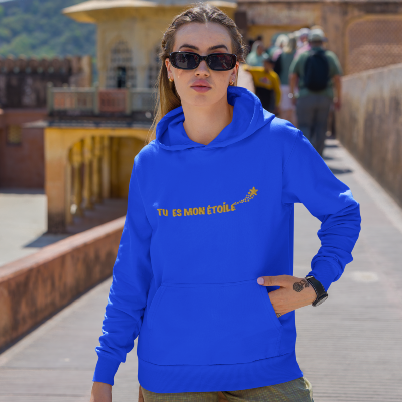 Hoodie Navy Tu es Mon Etoile