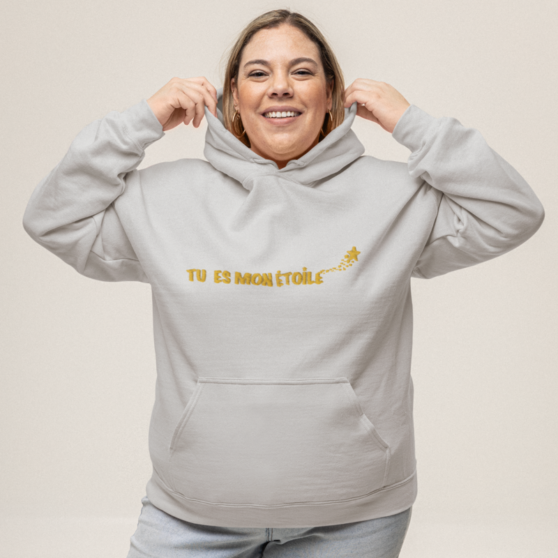 Hoodie Gray Tu es Mon Etoile