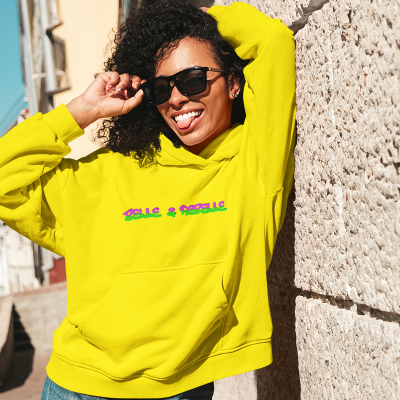 Hoodie Yellow Belle et Rebelle