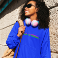 Load image into Gallery viewer, Hoodie Navy Belle et Rebelle
