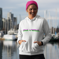 Load image into Gallery viewer, Hoodie White Belle et Rebelle

