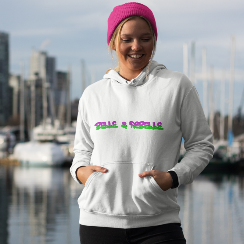 Hoodie White Belle et Rebelle