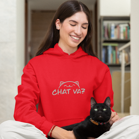 Hoodie Red Chat Va