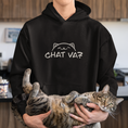 Load image into Gallery viewer, Hoodie Black Chat Va
