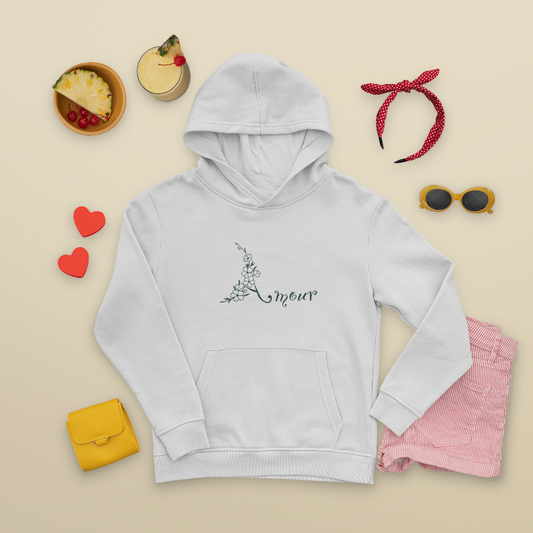 Child Hoodie White Amour