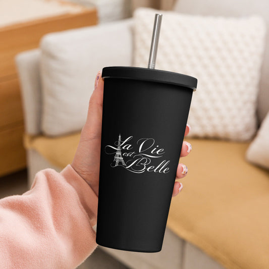 Tumbler Black La Vie Est Belle