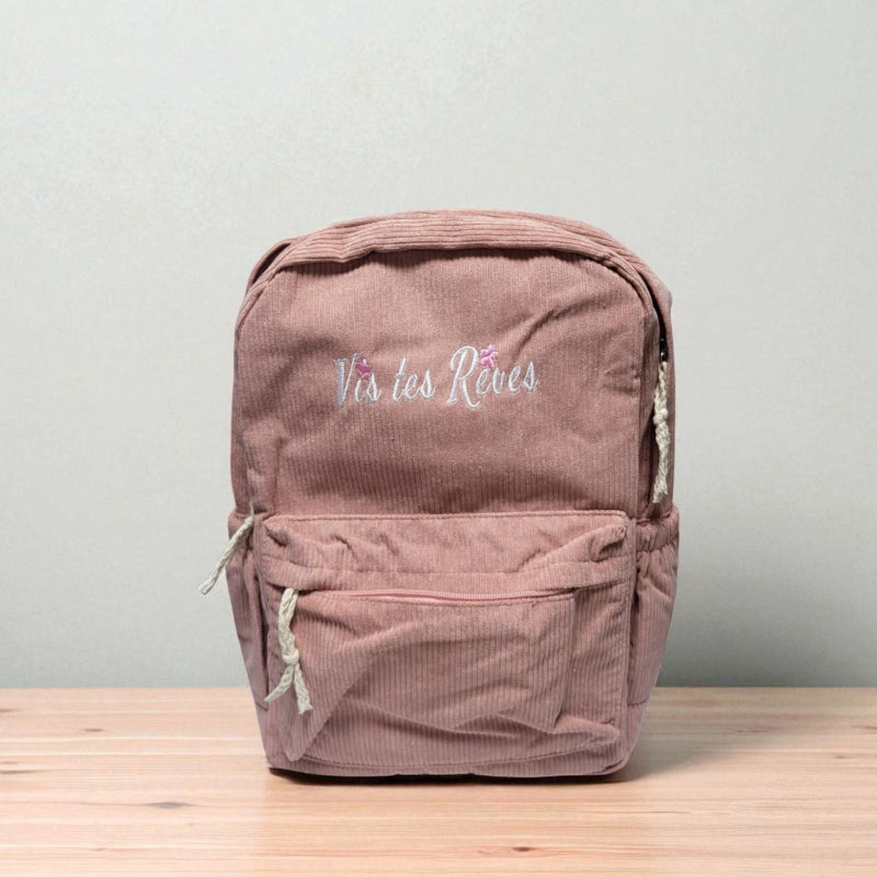 Velvet Backpack Pink Vis Tes Rêves
