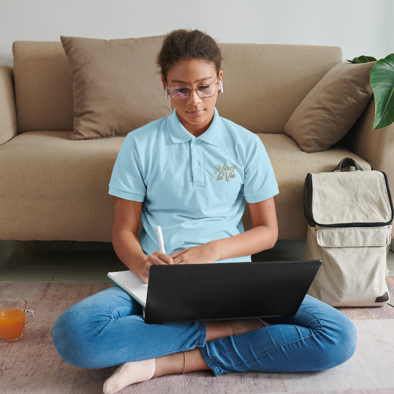 Polo Blue Merci La Vie