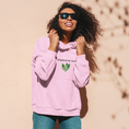 Load image into Gallery viewer, Hoodie Pink La Chance te Sourit Muguet
