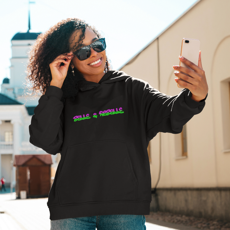 Hoodie Black Belle et Rebelle