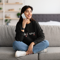 Load image into Gallery viewer, Sweater Black Je t'Aime Hearts
